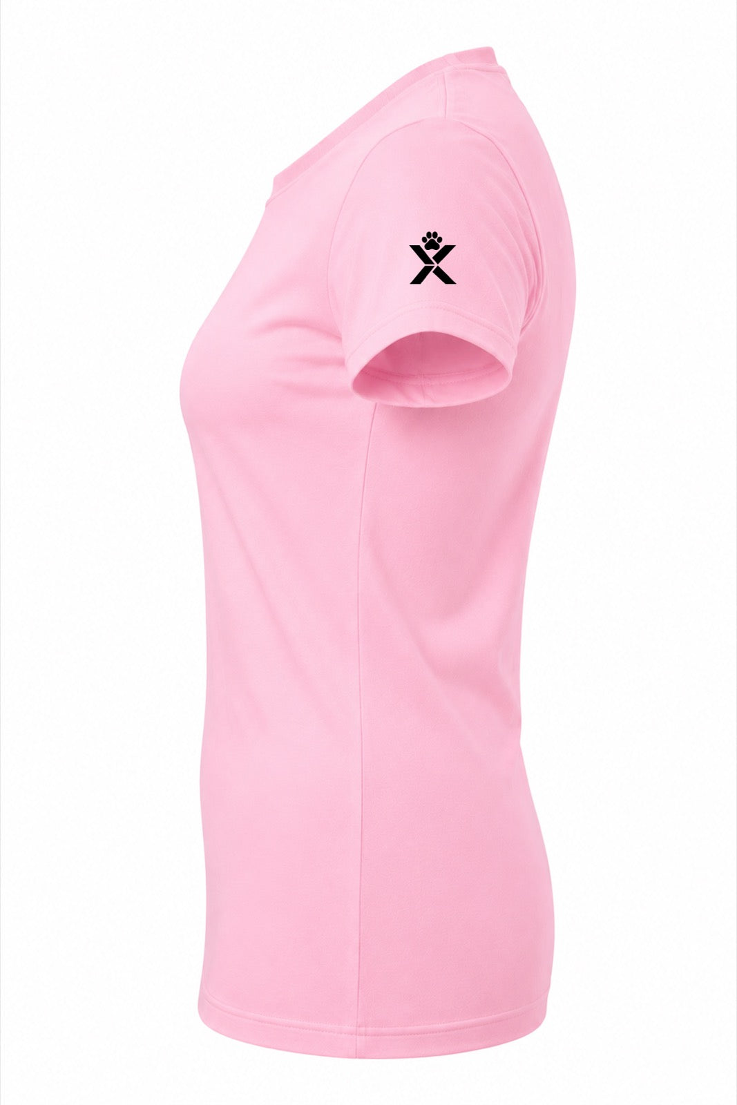NOMAiX PAWS Husky T-Shirt for Women - My Husky Deserves an Oscar - Funny Dog Mom Gift Tee - Baby Pink - Left